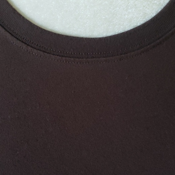 Cato brown long sleeve crew neck tee - Picture 2 of 5